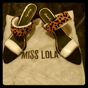Miss Lola Leopard sandals